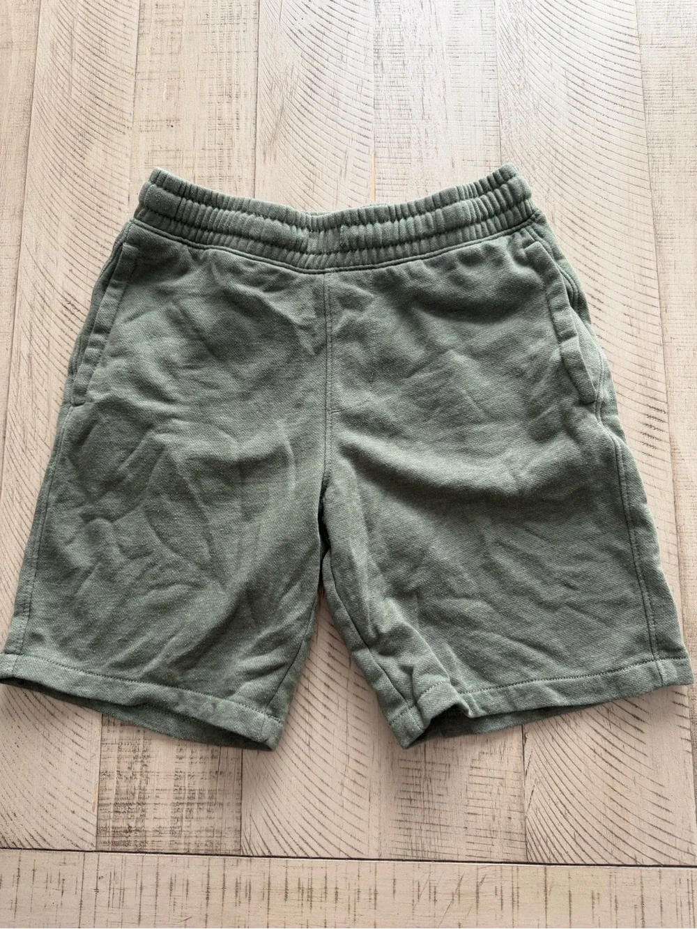 Old Navy Olive Green Pull-On Kids Shorts